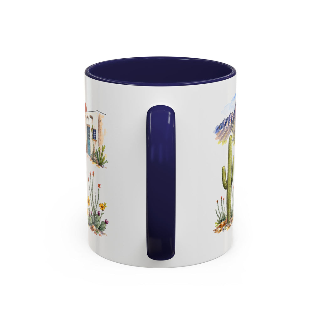 Tucson Illustrated Travel Mug | City Souvenir Accent Coffee Mug | 11oz 15oz Ceramic Cup