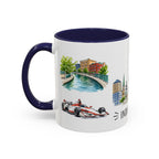 Indianapolis Illustrated Travel Mug | City Souvenir Accent Coffee Mug | 11oz 15oz Ceramic Cup