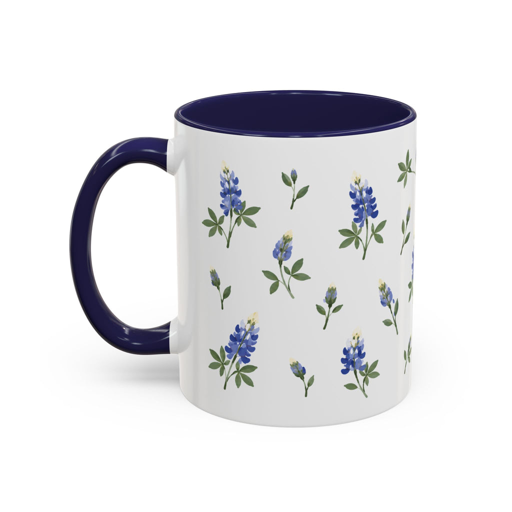 Texas Bluebonnet Mug, State Flower Floral Coffee Cup, 11oz Botanical Gift