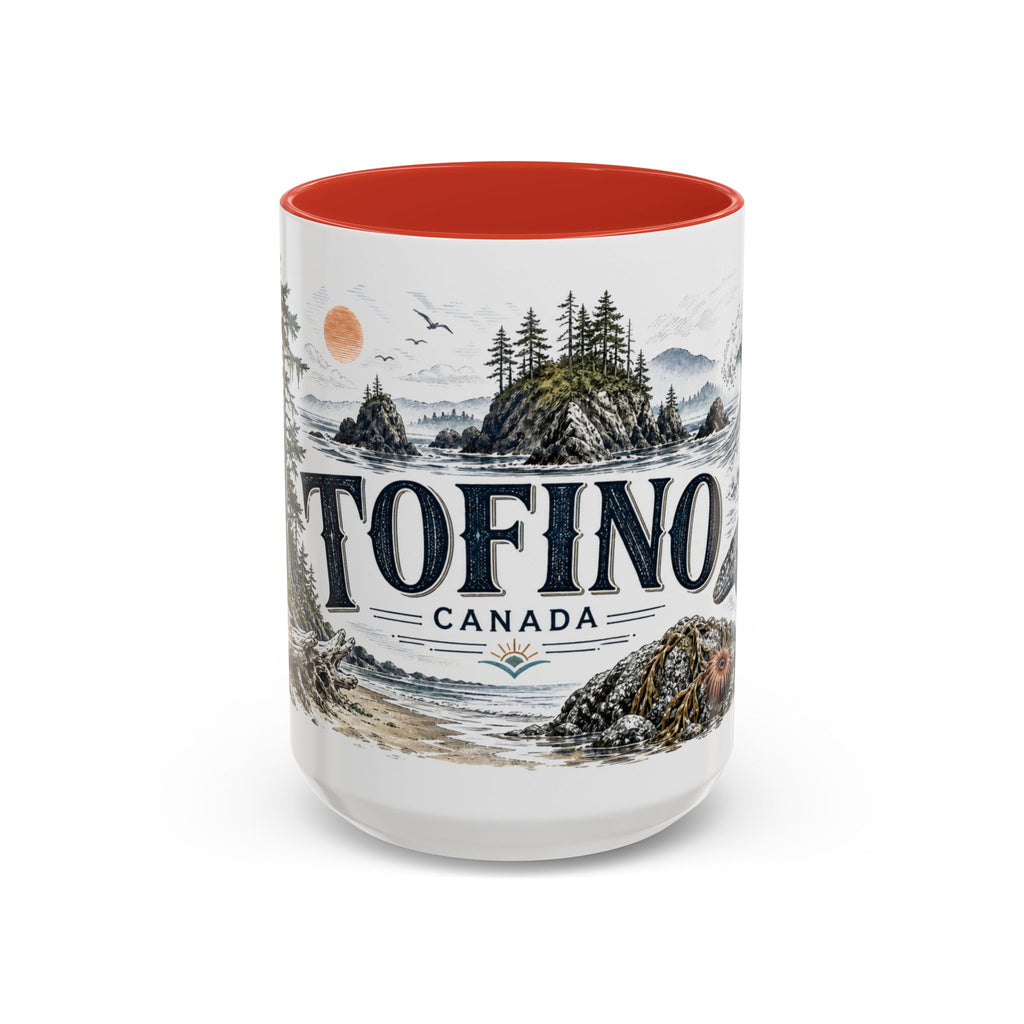 Tofino Mug, Canada Travel Souvenir, Bucket List Gift, Accent Ceramic Coffee Mug 11oz 15oz