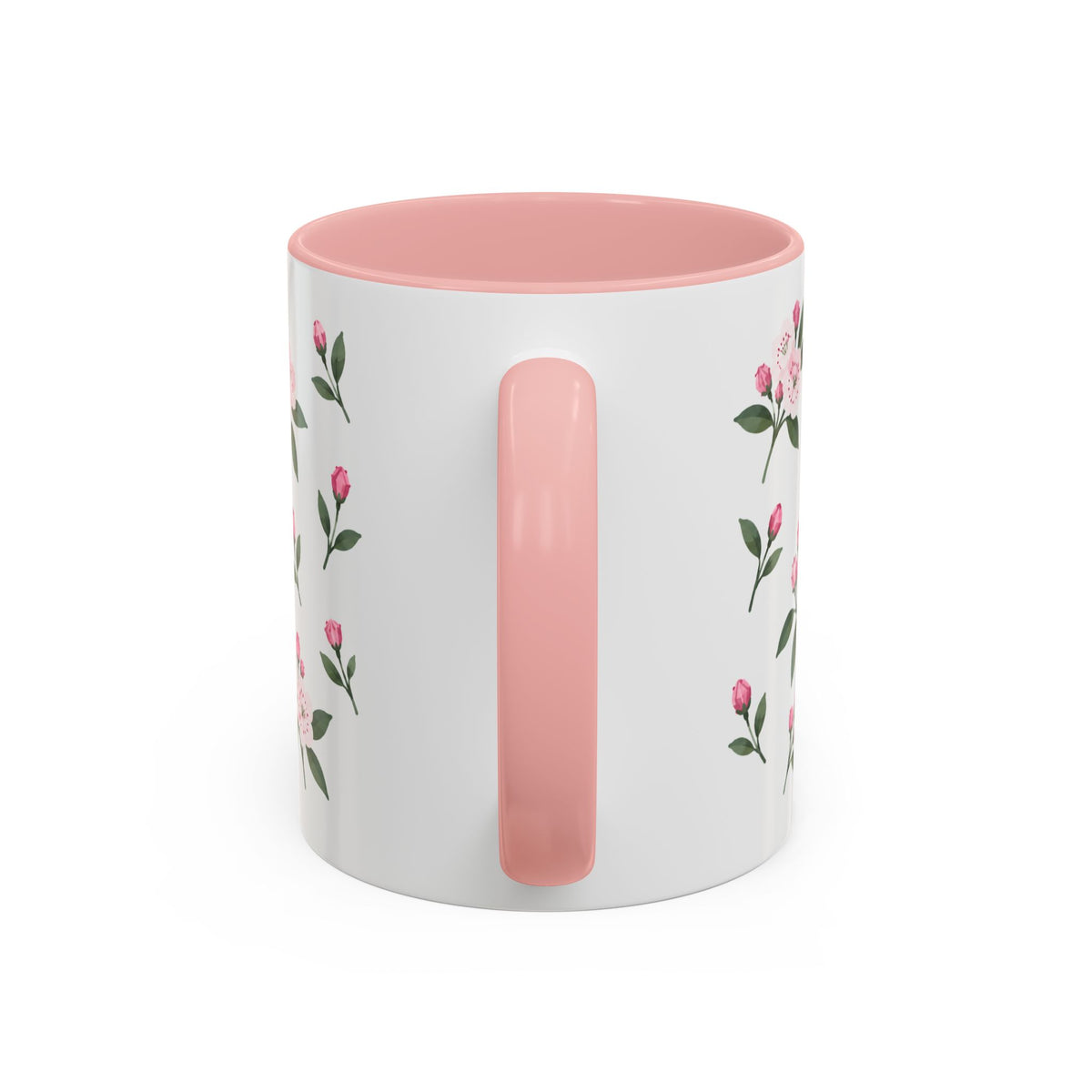 Connecticut Mountain Laurel Mug, State Flower Floral Coffee Cup, 11oz Botanical Gift