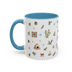 Santa Fe Christmas Mug | Watercolor City Souvenir | Ceramic Coffee Cup (11oz 15oz)