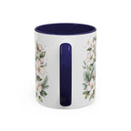 Michigan State Map Mug | Botanical Accents, Lakes Art | Homesick Gift