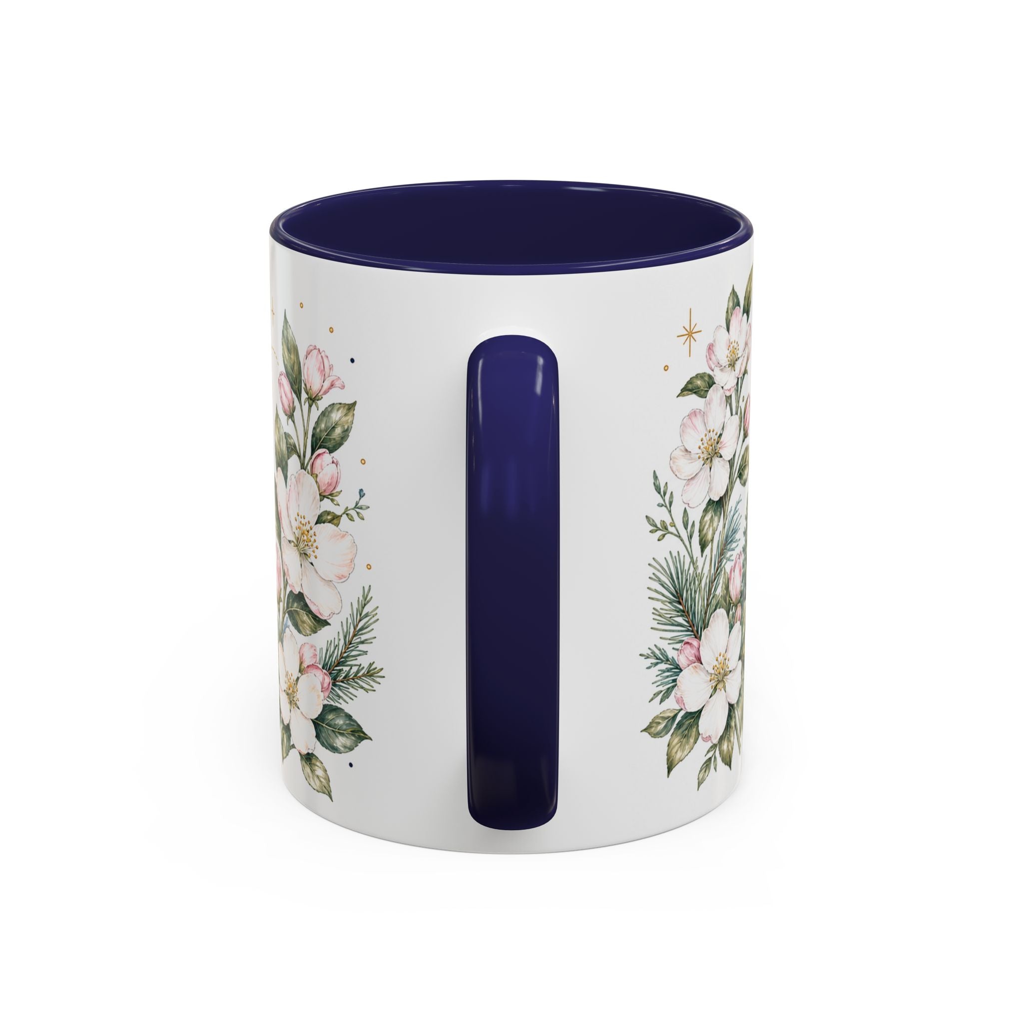 Michigan State Map Mug | Botanical Accents, Lakes Art | Homesick Gift