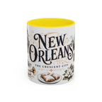 New Orleans Coffee Mug | United States Travel Souvenir | Vintage Illustrated City Gift | 11 oz 15 oz Accent Mug
