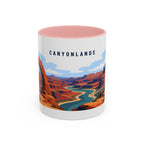 Canyonlands National Park Coffee Mug | Solid Color Block Park Souvenir | 11oz 15oz Accent Mug