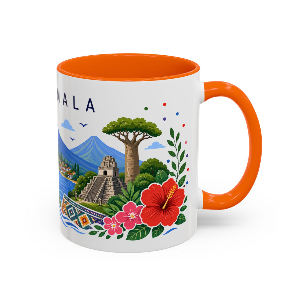 Guatemala Coffee Mug | Travel Souvenir Accent Mug | Place Gift Ceramic Cup 11oz 15oz