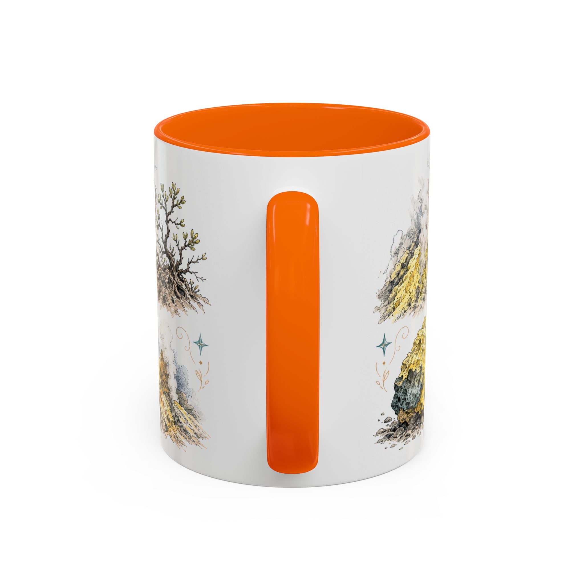 Ijen Crater Mug, Indonesia Travel Souvenir, Bucket List Gift, Accent Ceramic Coffee Mug 11oz 15oz