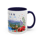 Azerbaijan Coffee Mug | Travel Souvenir Accent Mug | Place Gift Ceramic Cup 11oz 15oz