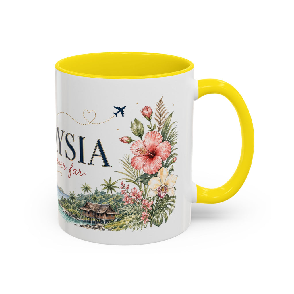 Malaysia Home Country Mug | Moving Away Gift | Long Distance Friendship | 11 oz 15 oz Accent Mug