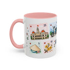 Ho Chi Minh City Coffee Mug | Postage Stamp Collage Mug | Travel Souvenir Accent Cup 11oz 15oz