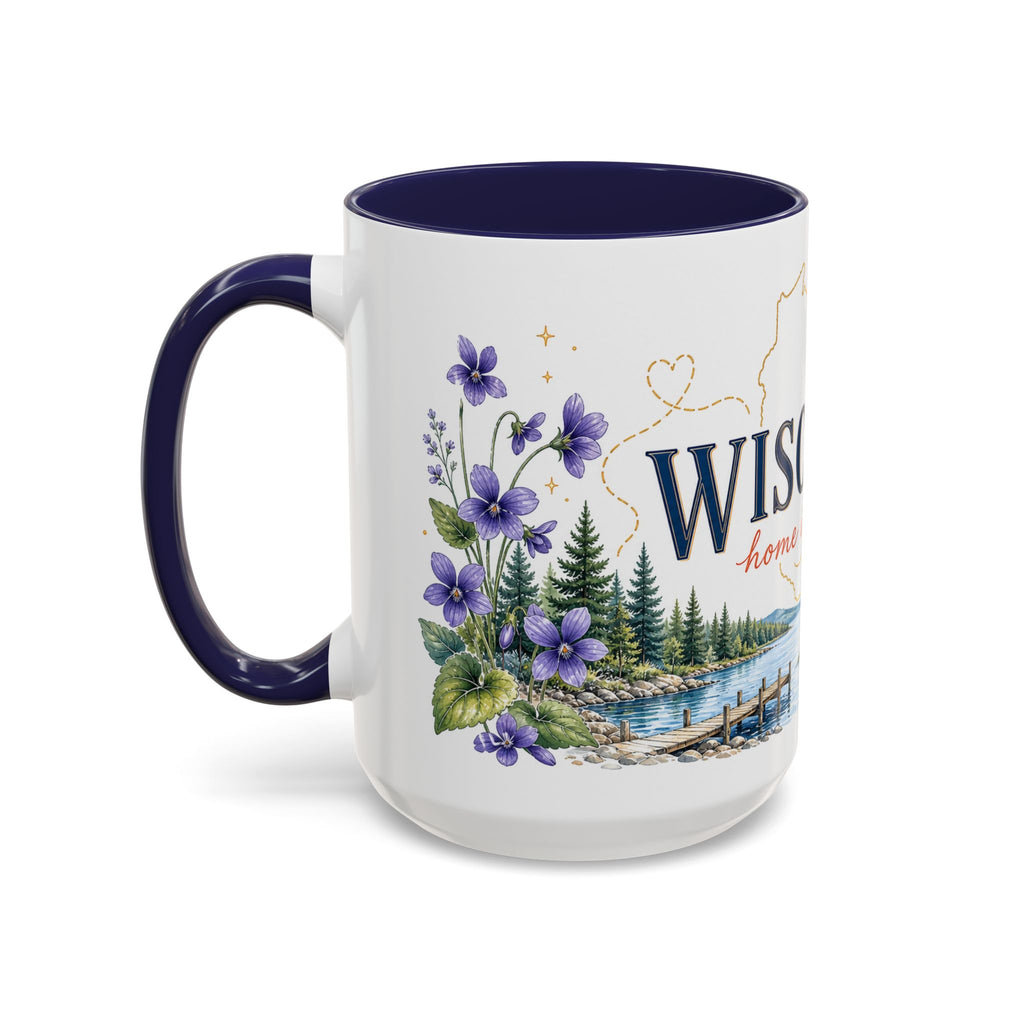 Wisconsin Home State Mug | Moving Away Gift | Long Distance Friendship Coffee Cup | 11oz 15oz Accent Mug
