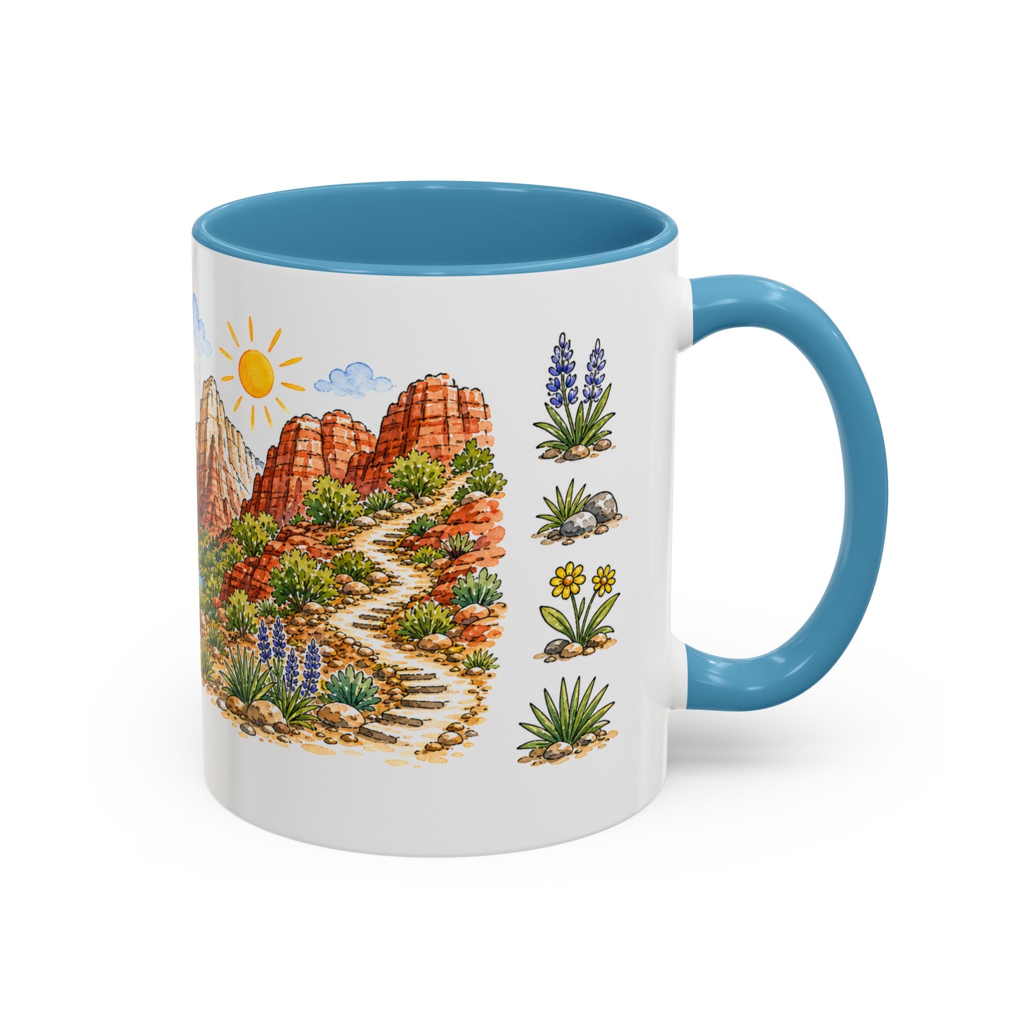 Zion National Park Mug | US Travel Souvenir Accent Coffee Mug | 11oz 15oz Ceramic Cup