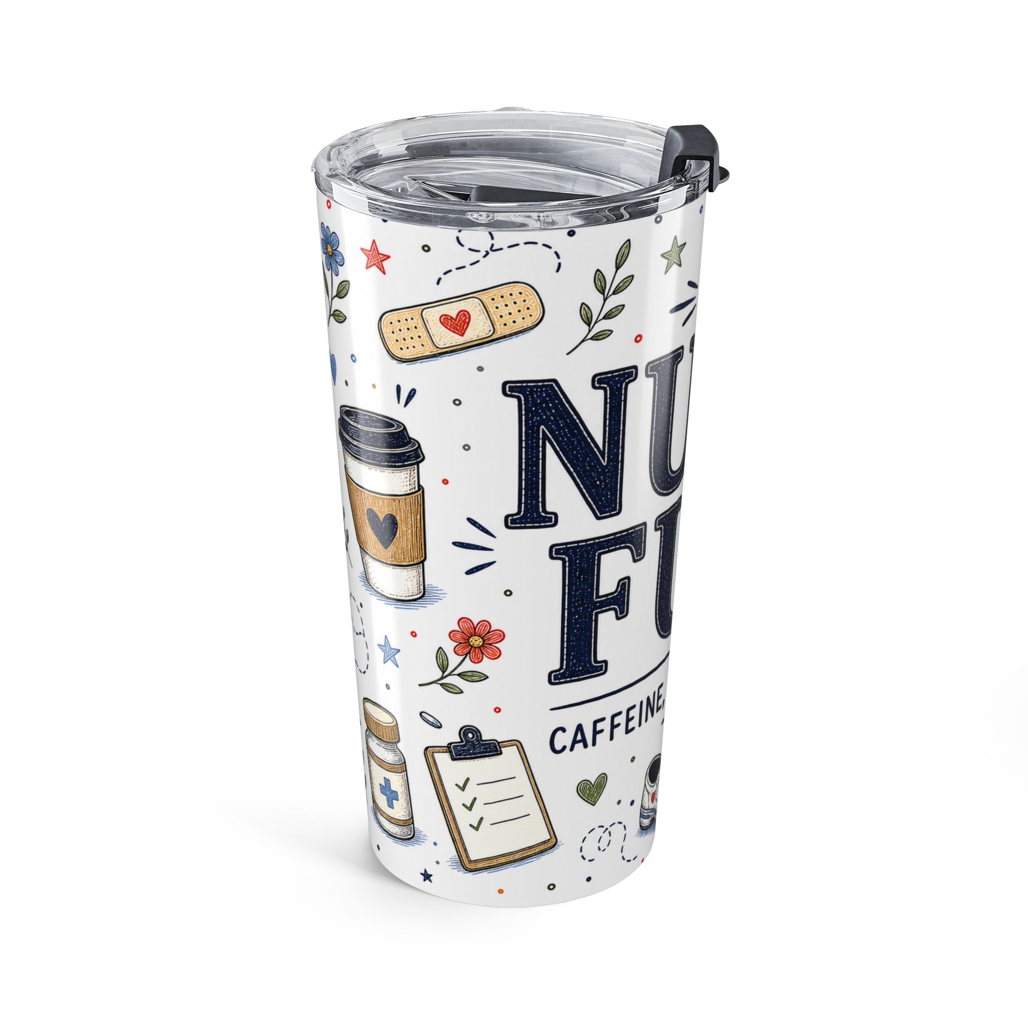 Nurse Fuel 20oz Tumbler | Nurse Appreciation Gift | Insulated Stainless Steel Travel Cup