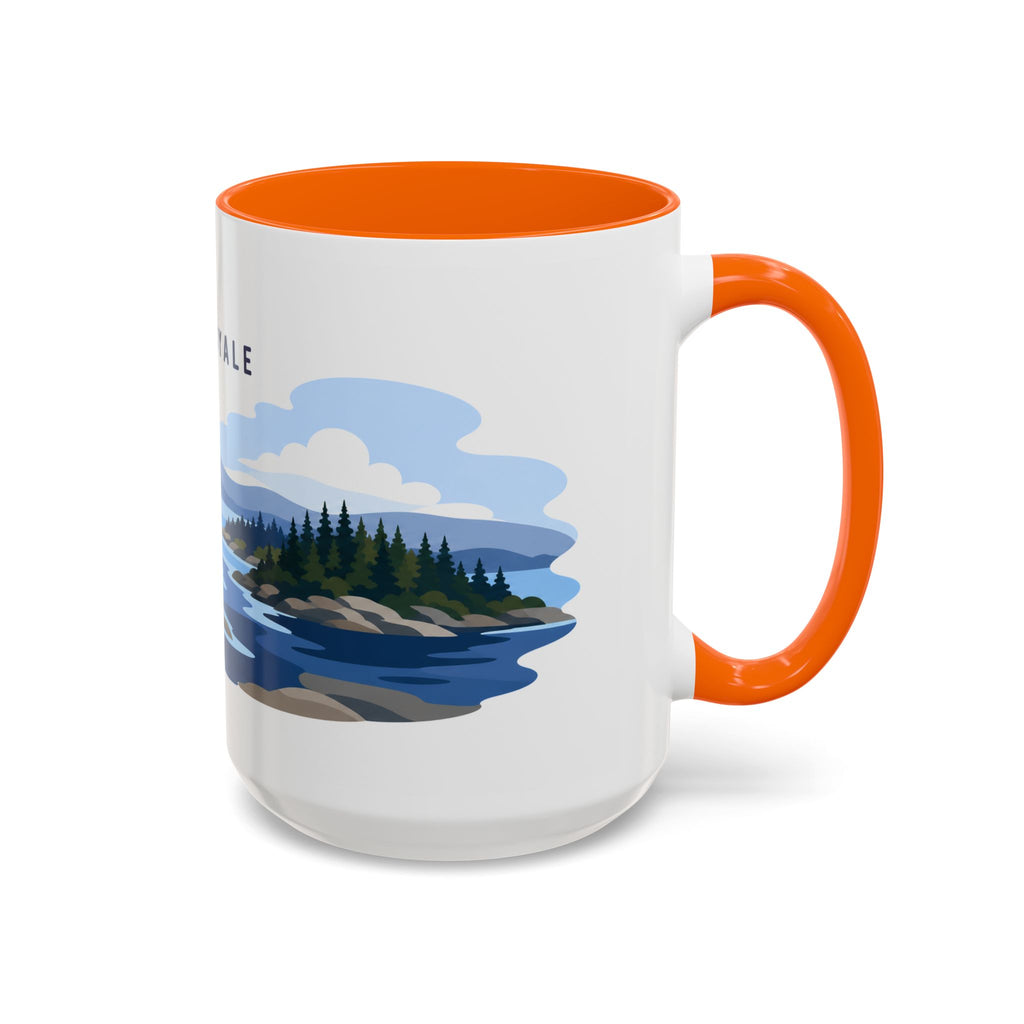Isle Royale National Park Coffee Mug | Solid Color Block Park Souvenir | 11oz 15oz Accent Mug