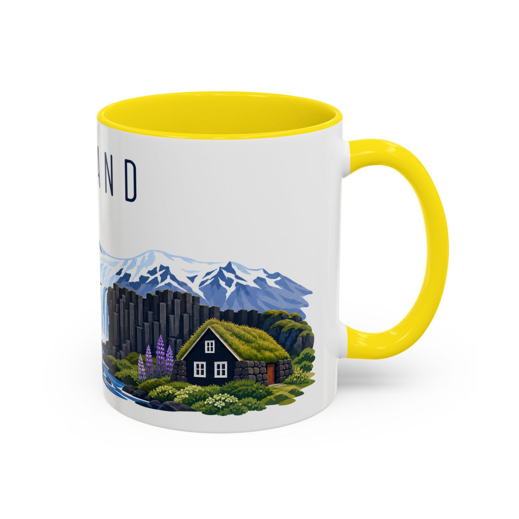 Iceland Coffee Mug | Travel Souvenir Accent Mug | Country Gift Ceramic Cup 11oz 15oz