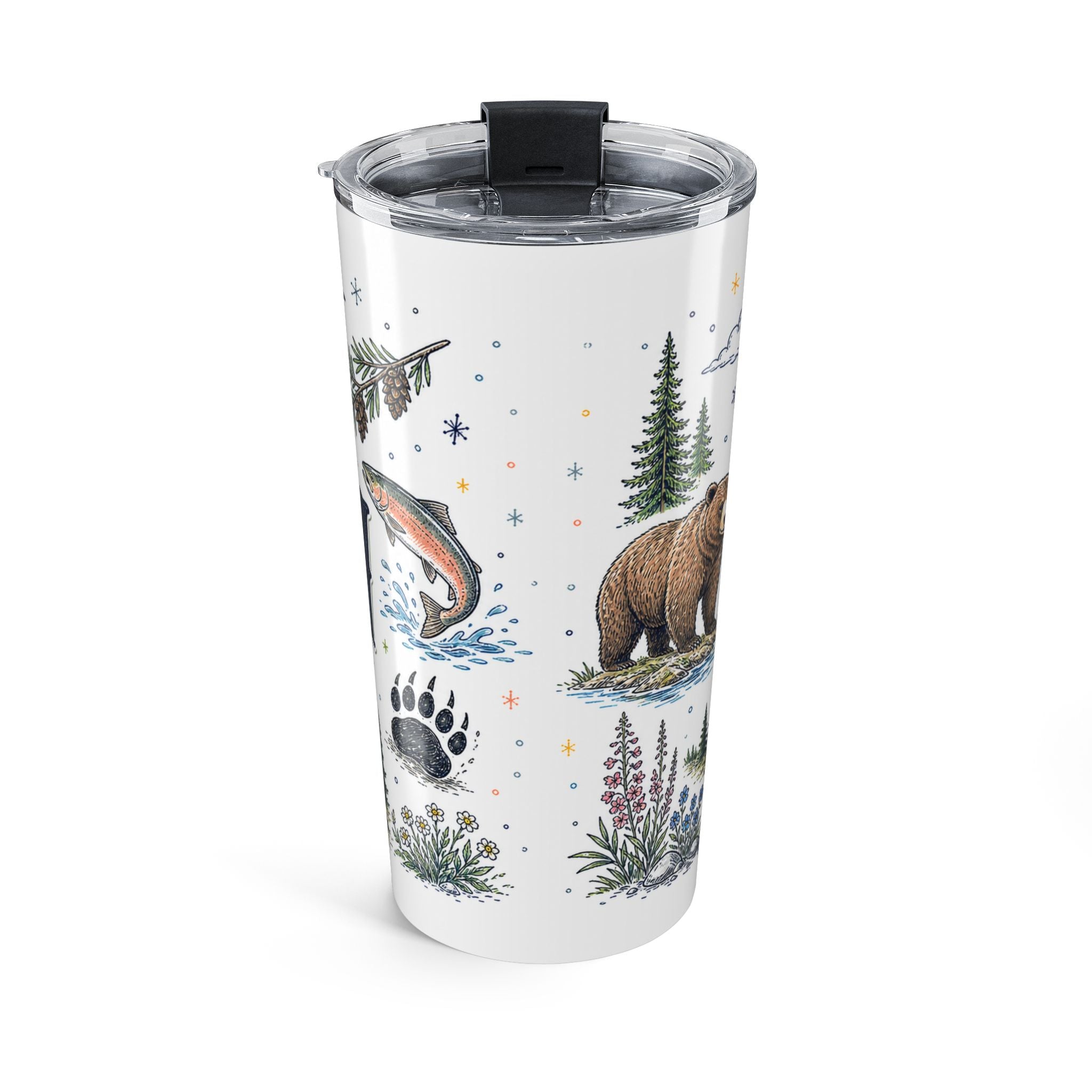 Katmai National Park 20oz Tumbler | Alaska Bear Watching Wildlife Gift | Insulated Stainless Steel Travel Cup