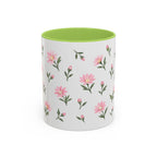 Montana Bitterroot Mug, State Flower Floral Coffee Cup, 11oz Botanical Gift