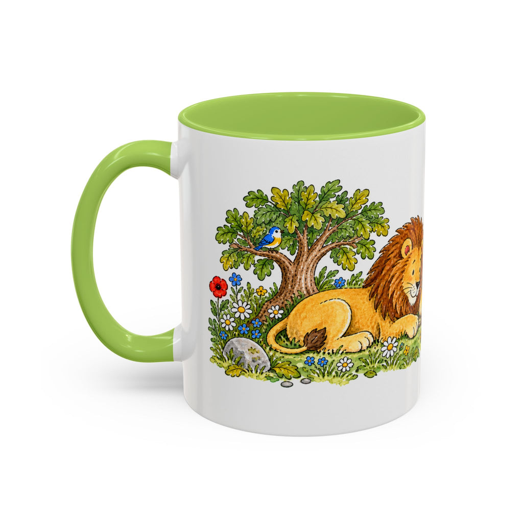 The Lion and the Mouse Mug | Storybook Fairy Tale Accent Coffee Mug | EveryLegend