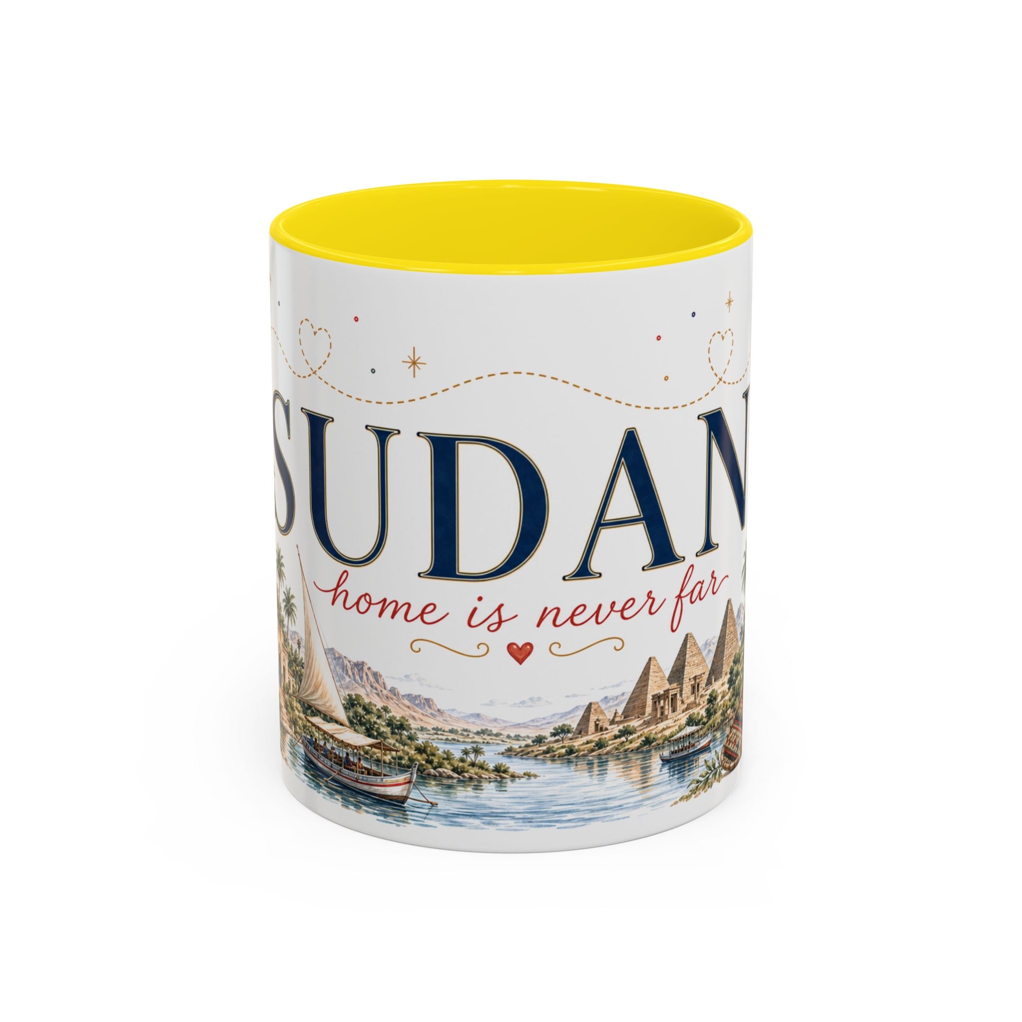 Sudan Home Country Mug | Moving Away Gift | Long Distance Friendship | 11 oz 15 oz Accent Mug
