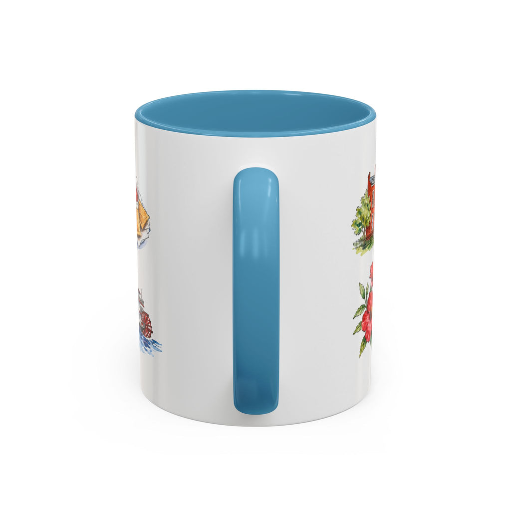 St. Louis Illustrated Travel Mug | City Souvenir Accent Coffee Mug | 11oz 15oz Ceramic Cup