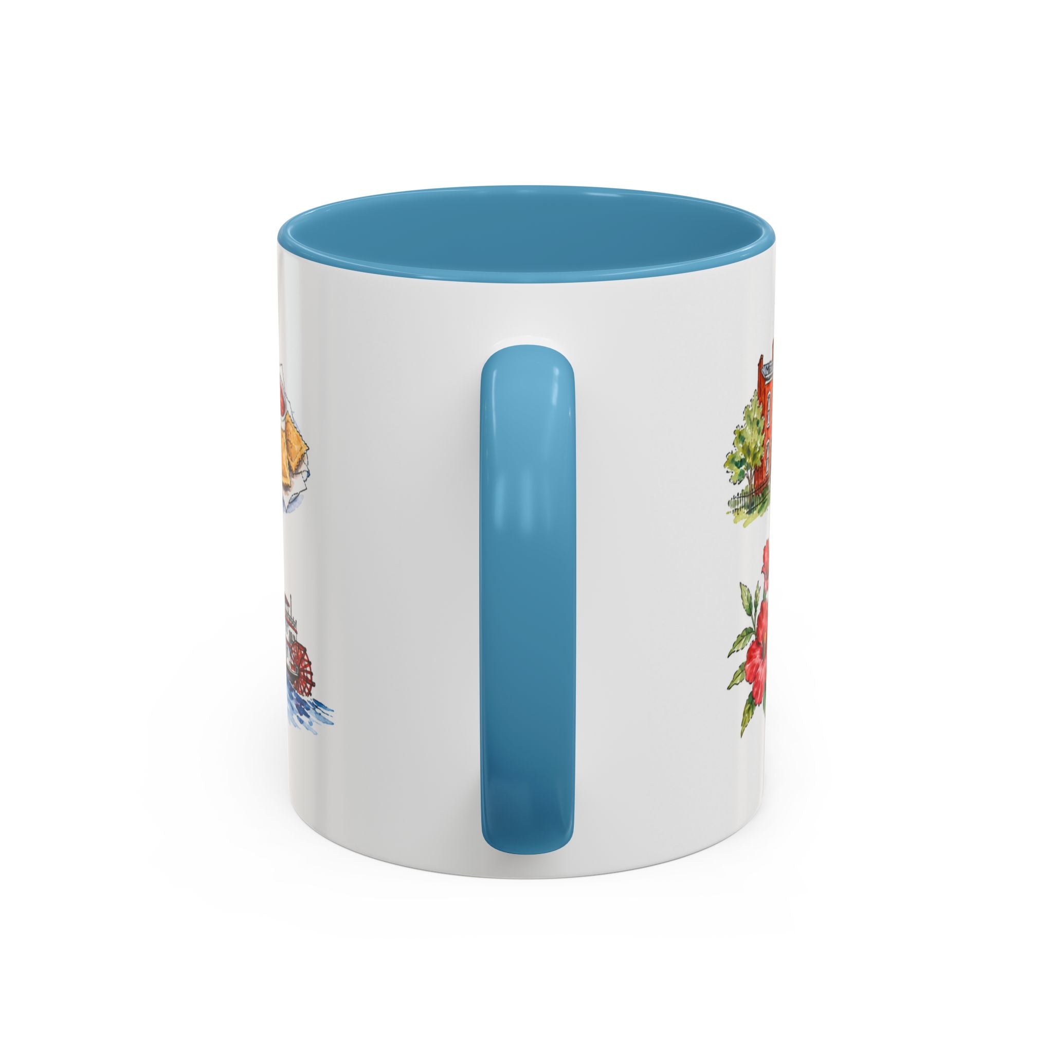 St. Louis Illustrated Travel Mug | City Souvenir Accent Coffee Mug | 11oz 15oz Ceramic Cup