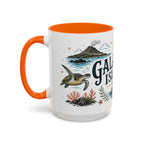 Galapagos Islands Coffee Mug | Travel Destination Souvenir Gift | Accent Color Ceramic 11oz 15oz