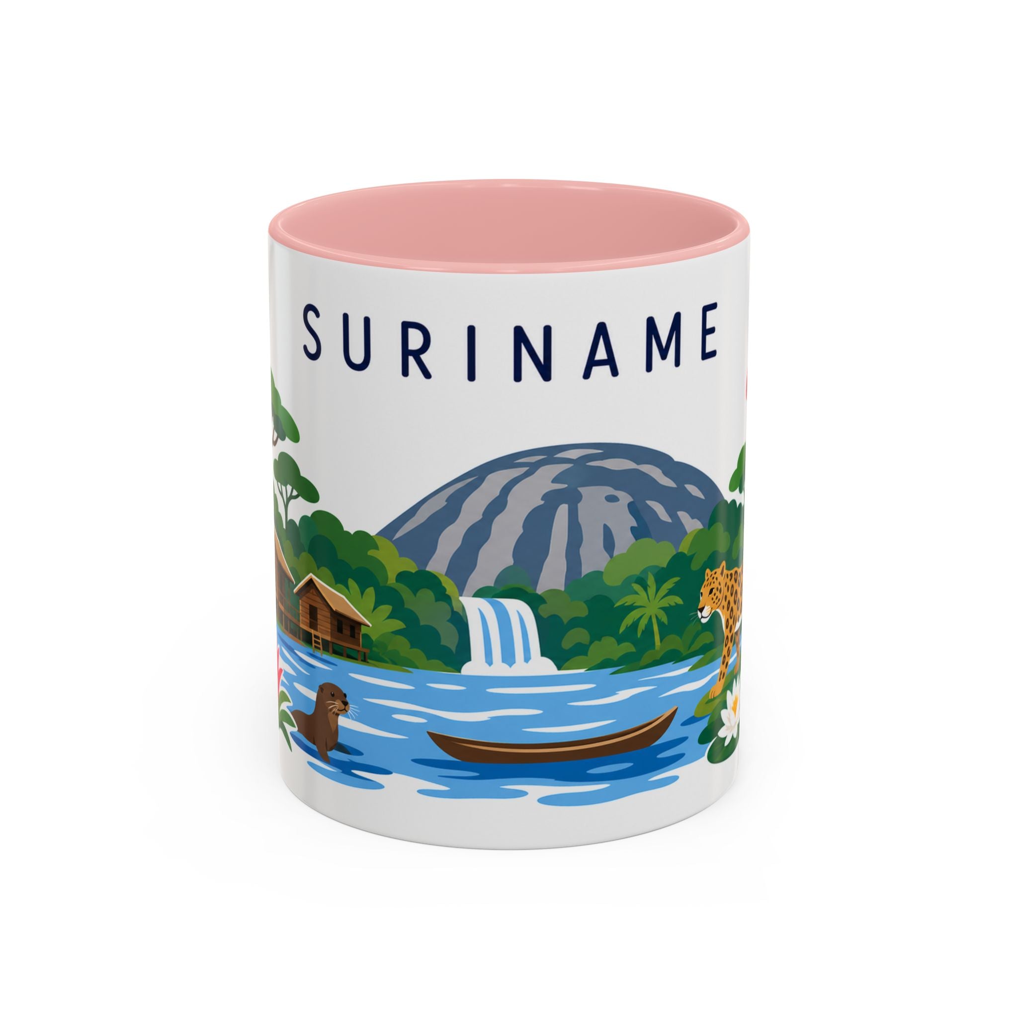 Suriname Coffee Mug | Travel Souvenir Accent Mug | Country Gift Ceramic Cup 11oz 15oz