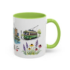 Omaha Illustrated Travel Mug | City Souvenir Accent Coffee Mug | 11oz 15oz Ceramic Cup