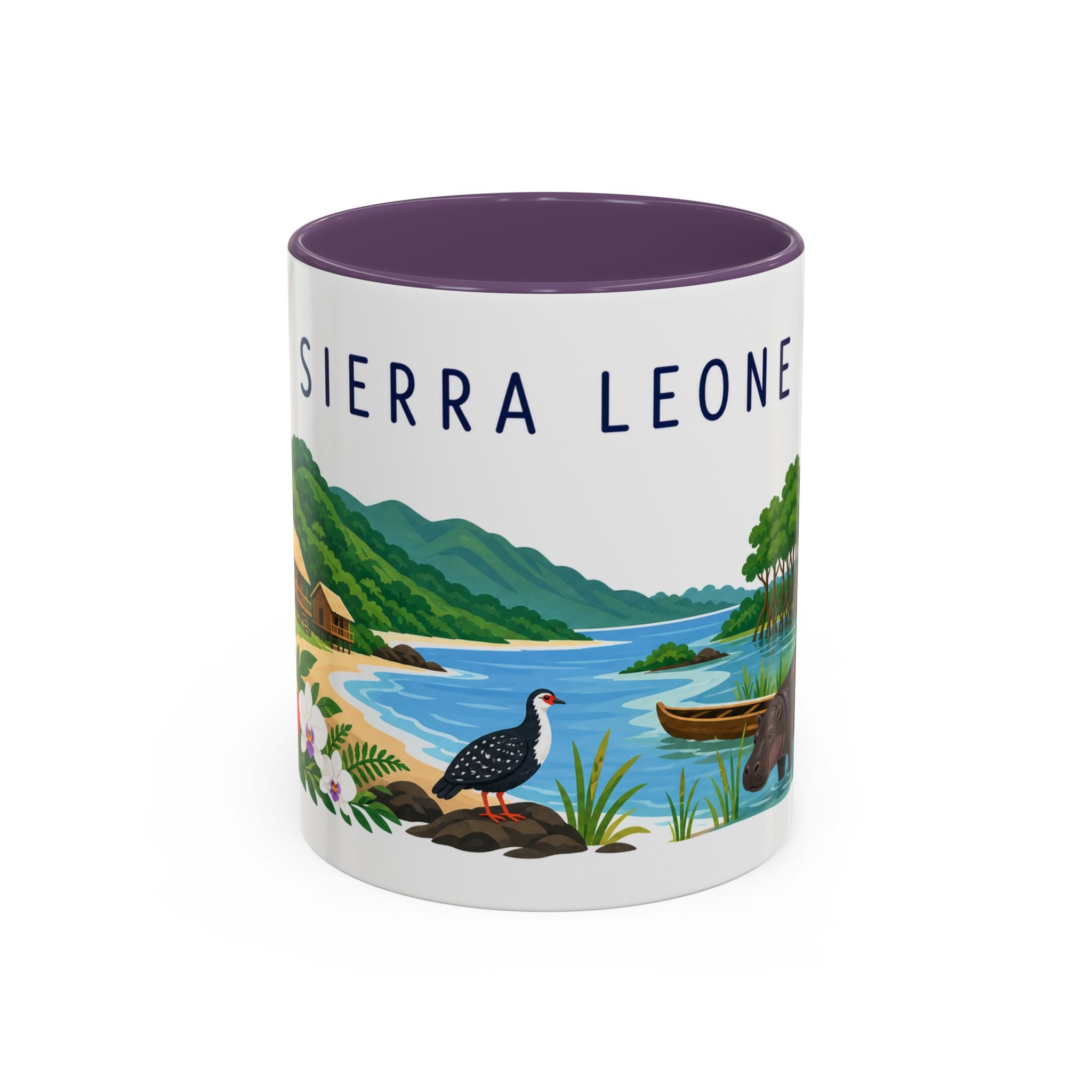Sierra Leone Coffee Mug | Travel Souvenir Accent Mug | Country Gift Ceramic Cup 11oz 15oz