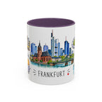 Frankfurt Illustrated Travel Mug | City Souvenir Accent Coffee Mug | 11oz 15oz Ceramic Cup