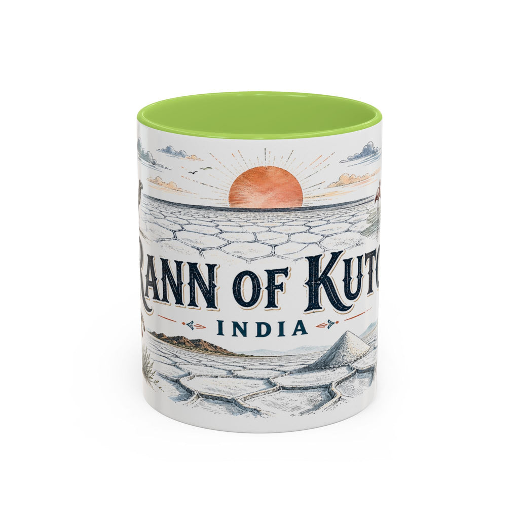 Rann of Kutch Mug, India Travel Souvenir, Bucket List Gift, Accent Ceramic Coffee Mug 11oz 15oz