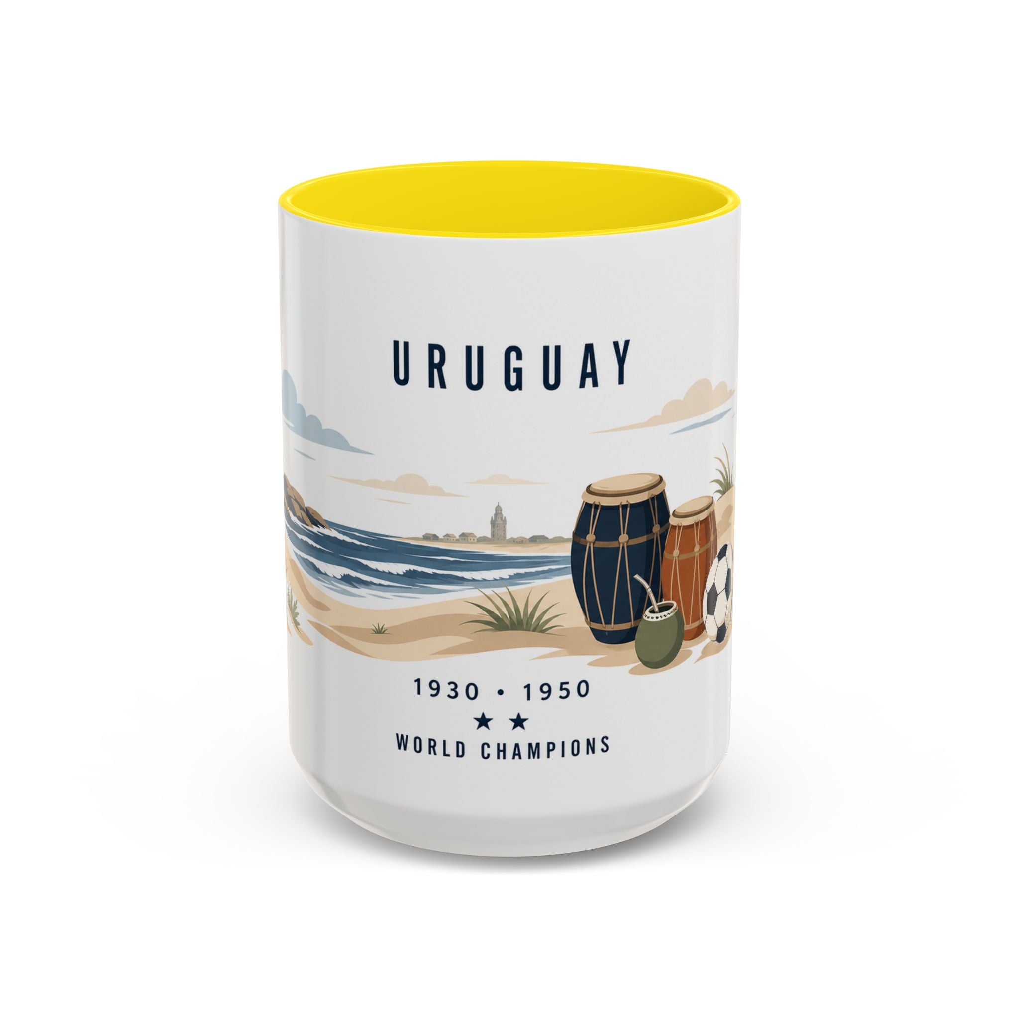 Uruguay World Champions Mug | Two Time Soccer Champion Gift | Uruguayan Football Fan Cup | 1930 1950 | 11oz 15oz Accent Mug