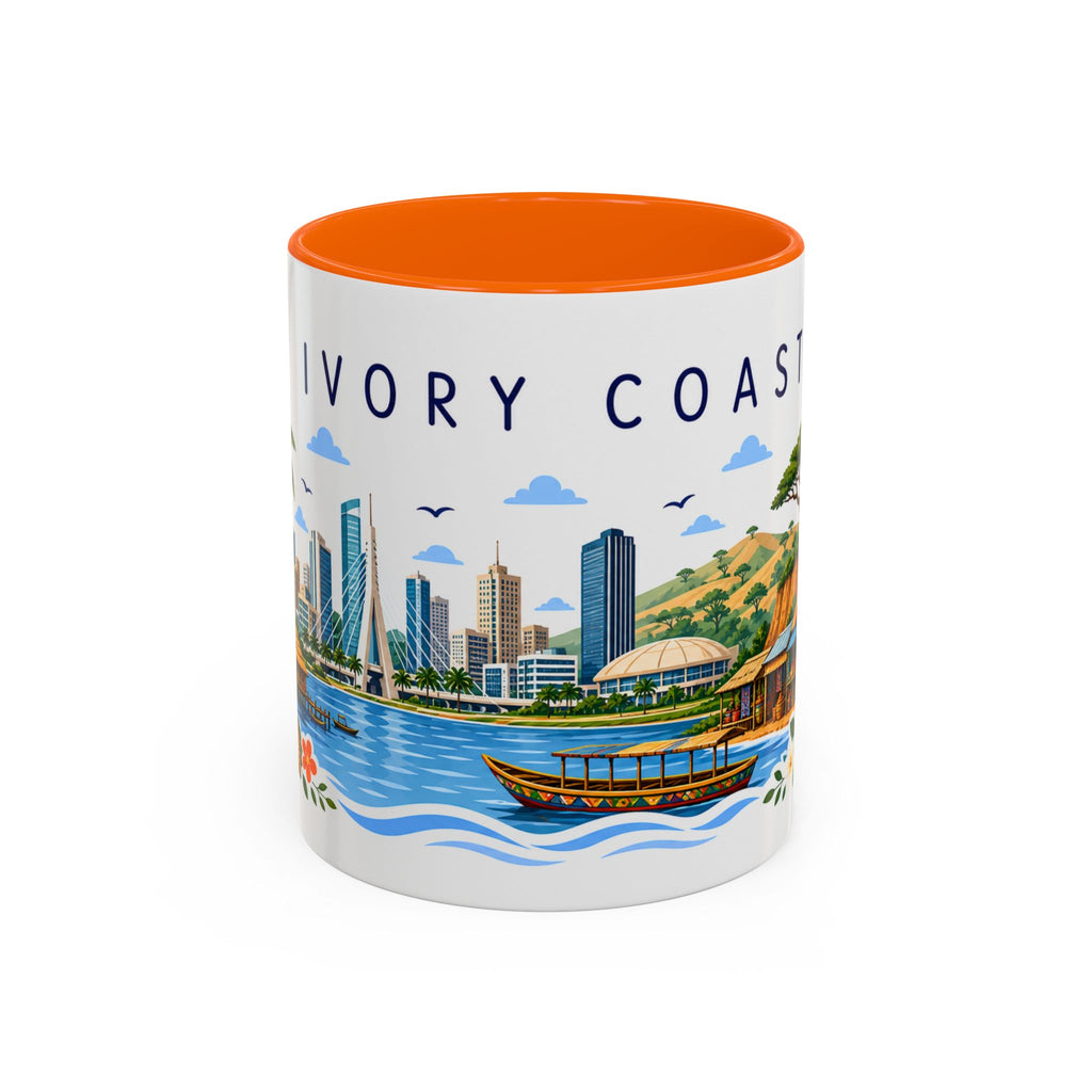 Ivory Coast Coffee Mug | Travel Souvenir Accent Mug | Place Gift Ceramic Cup 11oz 15oz