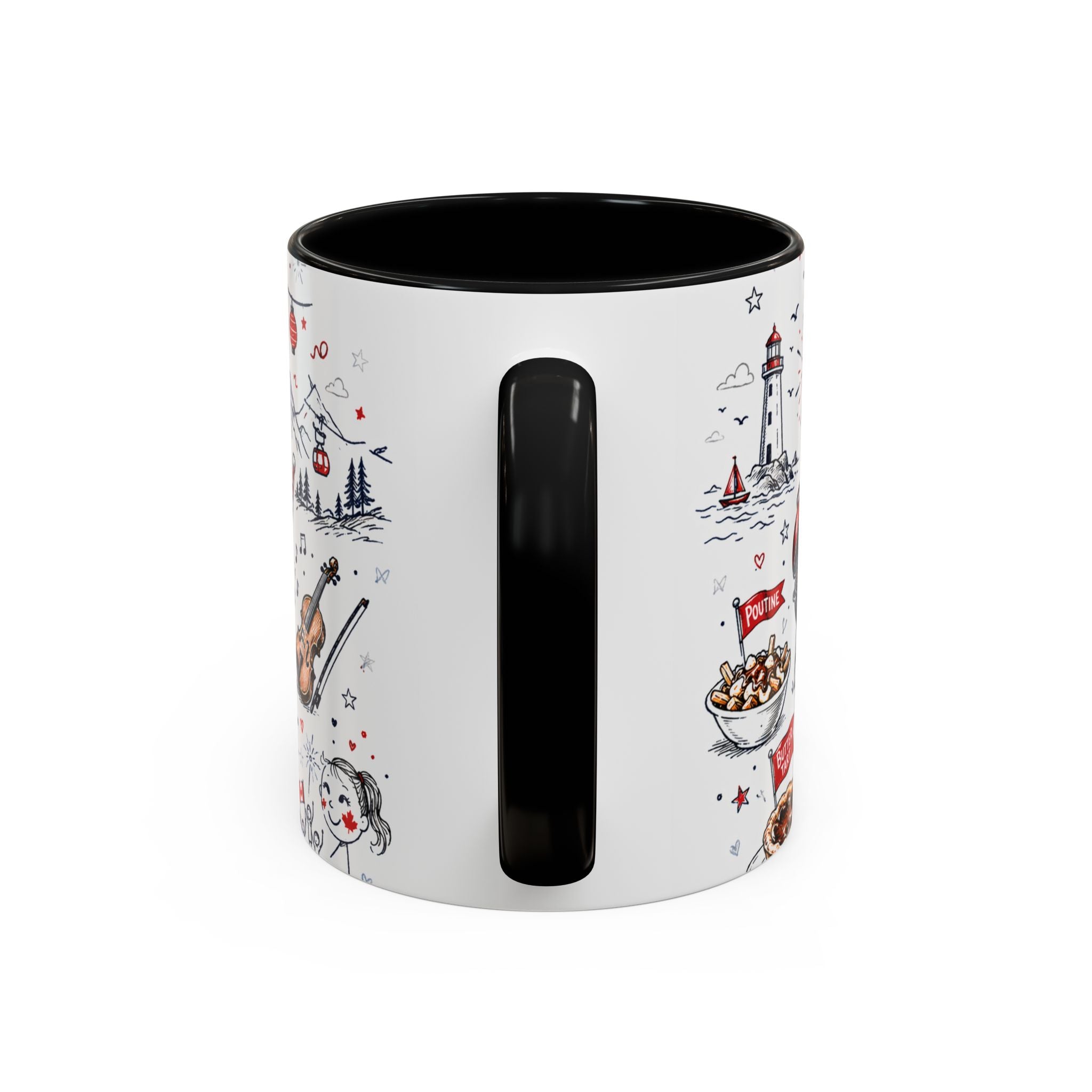 Canada Day Coffee Mug | Canadian Pride Gift | Accent Color Ceramic 11oz 15oz
