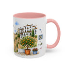 Ronda Illustrated Travel Mug | Spain Souvenir Accent Coffee Mug | 11oz 15oz Ceramic Cup