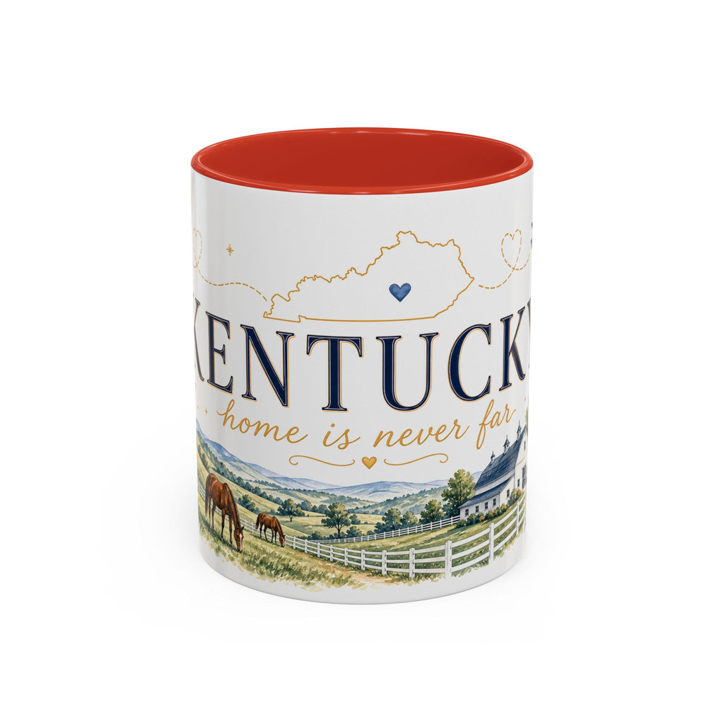 Kentucky Home State Mug | Moving Away Gift | Long Distance Friendship Coffee Cup | 11oz 15oz Accent Mug