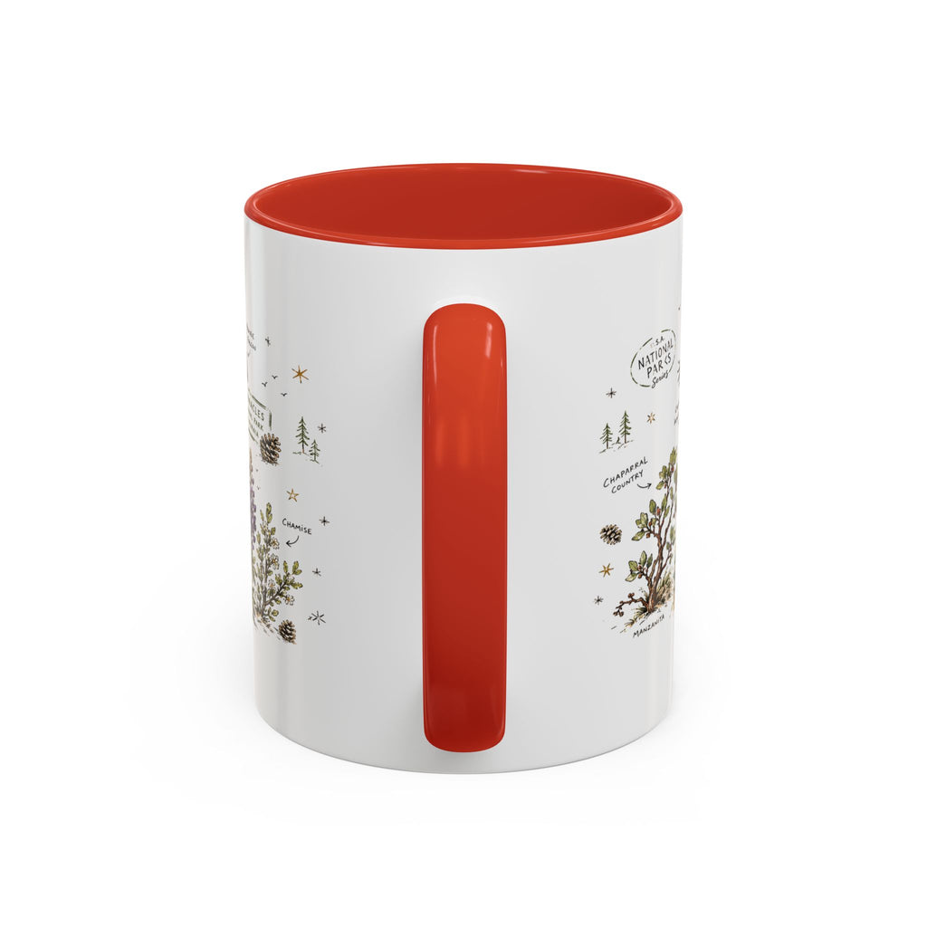 Pinnacles National Park Coffee Mug | California Rock Climbing Condor Gift | Accent Color Ceramic 11oz 15oz