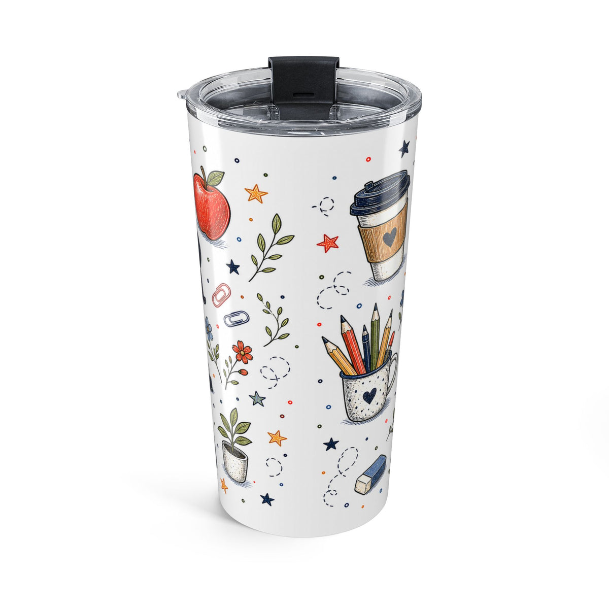 Teacher Fuel 20oz Tumbler | Teacher Coffee Tumbler | Insulated Stainless Steel Travel Cup