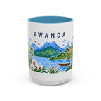 Rwanda Coffee Mug | Travel Souvenir Accent Mug | Country Gift Ceramic Cup 11oz 15oz