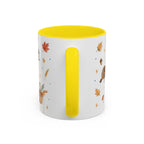 Thanksgiving Turkey Mug | Friendly Woodland Watercolor Gift | Autumn Accent Cup 11oz 15oz