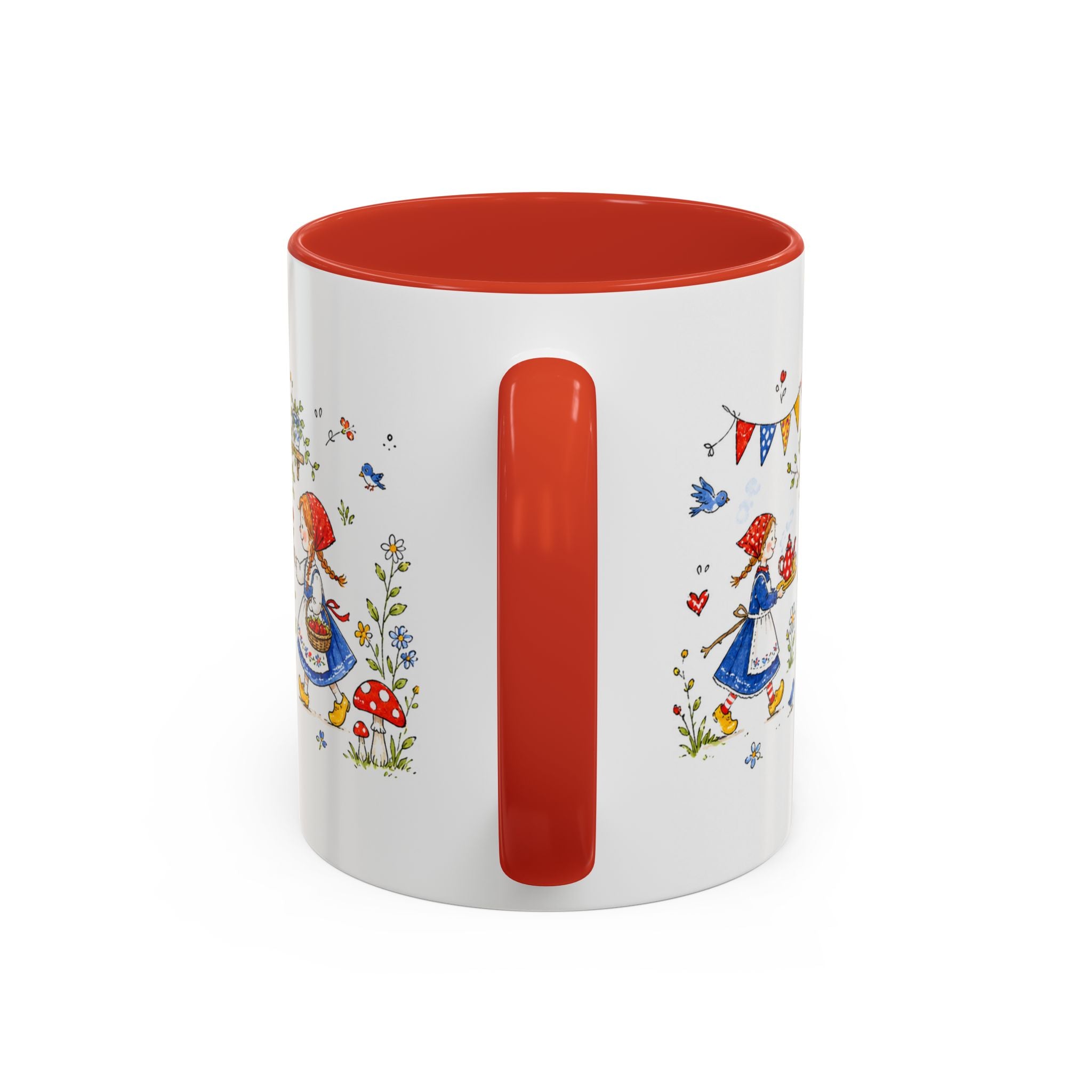 Storybook Cottage Breakfast Mug | Hand Painted Fairy Tale Accent Coffee Mug