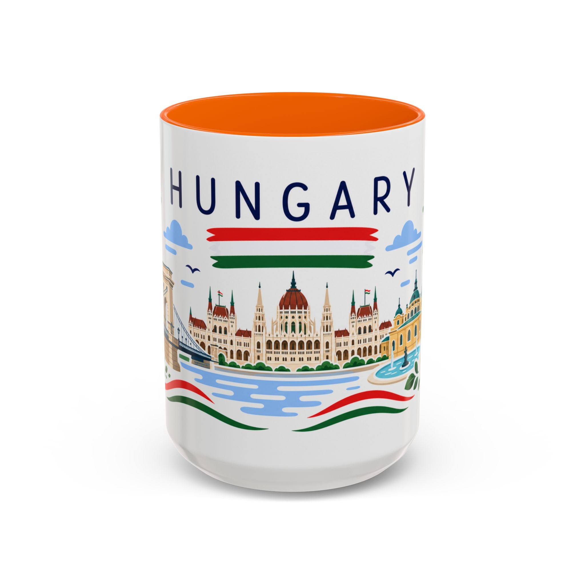 Hungary Coffee Mug | Travel Souvenir Accent Mug | Country Gift Ceramic Cup 11oz 15oz