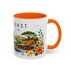 Ivory Coast Coffee Mug | Travel Souvenir Accent Mug | Place Gift Ceramic Cup 11oz 15oz