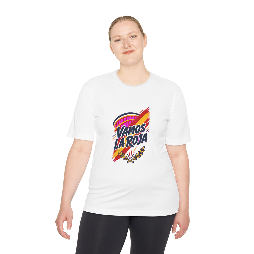 Spain Soccer T Shirt, Vamos La Roja Tee, World Football Fan Shirt, Moisture Wicking Sport Tee