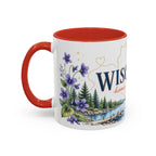Wisconsin Home State Mug | Moving Away Gift | Long Distance Friendship Coffee Cup | 11oz 15oz Accent Mug