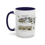 Great Basin National Park Coffee Mug | Nevada Desert Stargazing Hiking Gift | Accent Color Ceramic 11oz 15oz