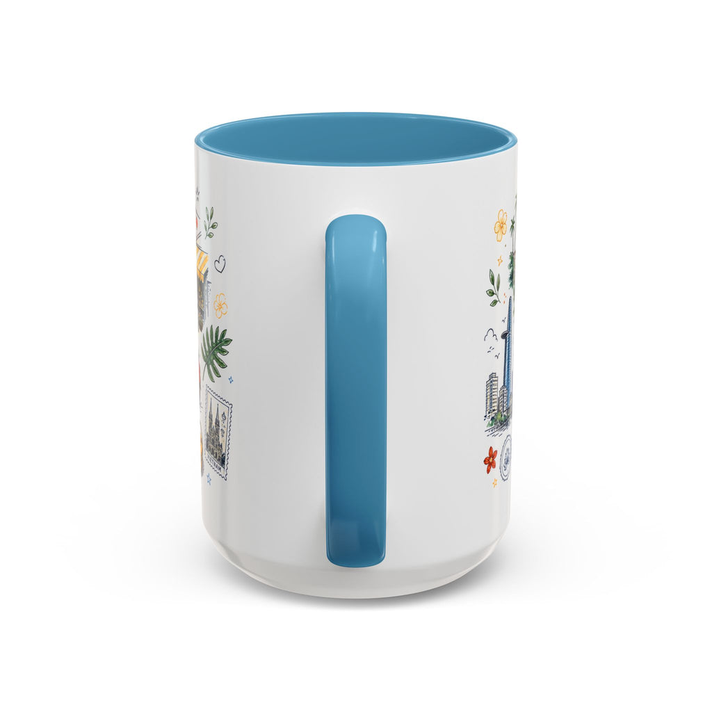Ho Chi Minh City Coffee Mug | Vietnam Souvenir Travel Gift | Accent Color Ceramic 11oz 15oz