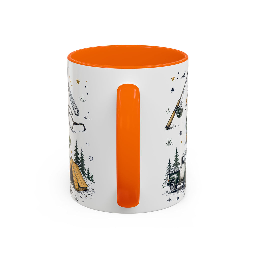 Dad The Legend Coffee Mug | Father's Day Gift for Dad | Accent Color Ceramic 11oz 15oz