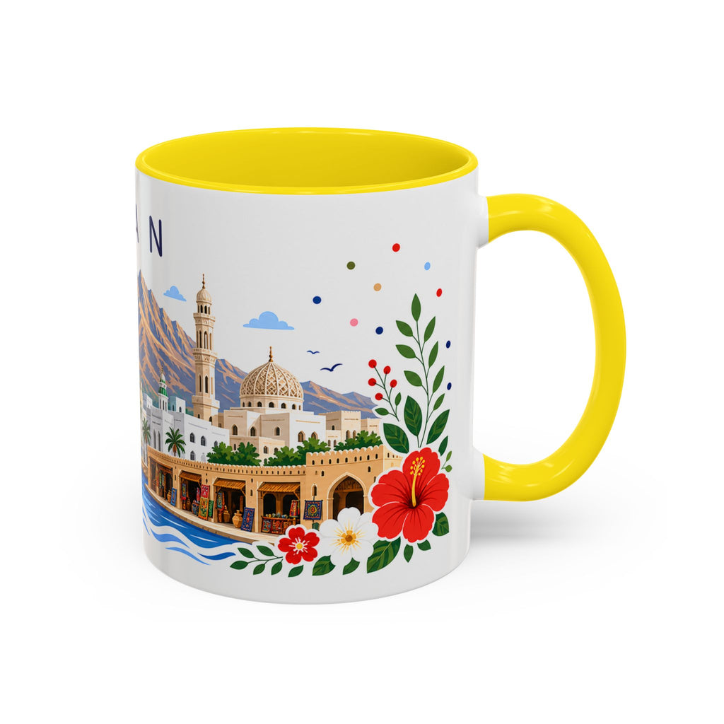 Oman Coffee Mug | Travel Souvenir Accent Mug | Place Gift Ceramic Cup 11oz 15oz